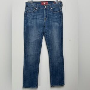 Lucky Brand Women's Sofia Straight Ankle Cotton Blend Blue Jeans Size 6/28